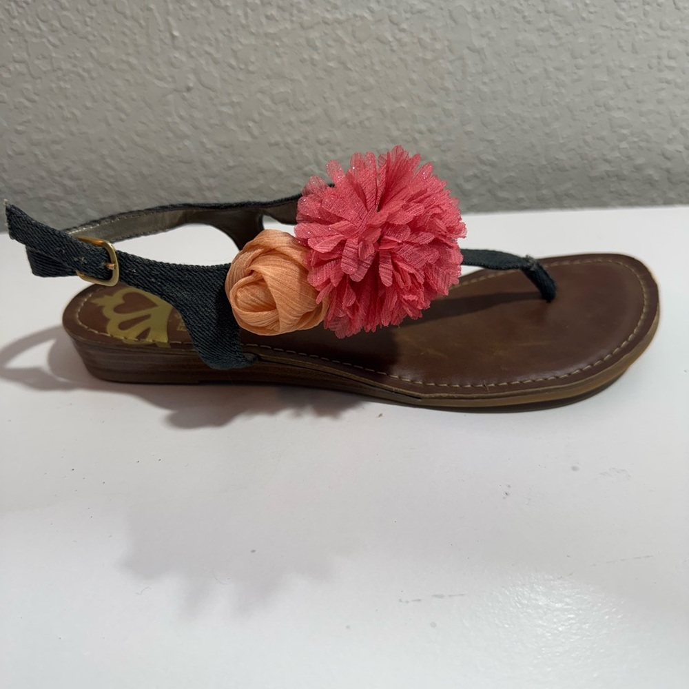 Fergalicious Women's Sandals with Pink and Orange Accents size 7 New